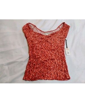 Idyllwind Terracotta Floral Top